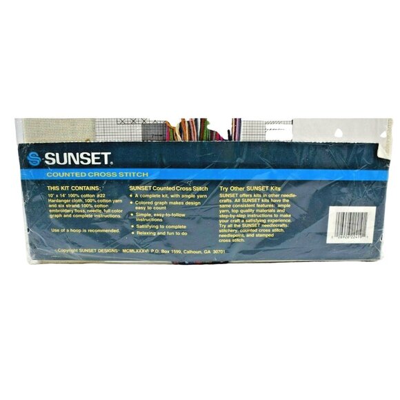 Sunset Counted Cross Stitch Kit Playtime in the Pasture New - Picture 3 of 3